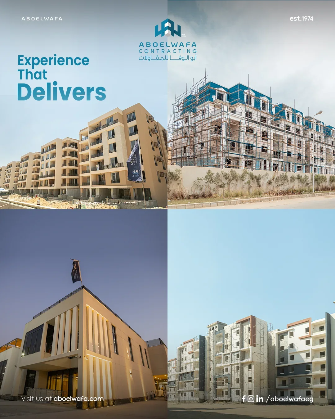 Aboelwafa Contracting: social media, design 9
