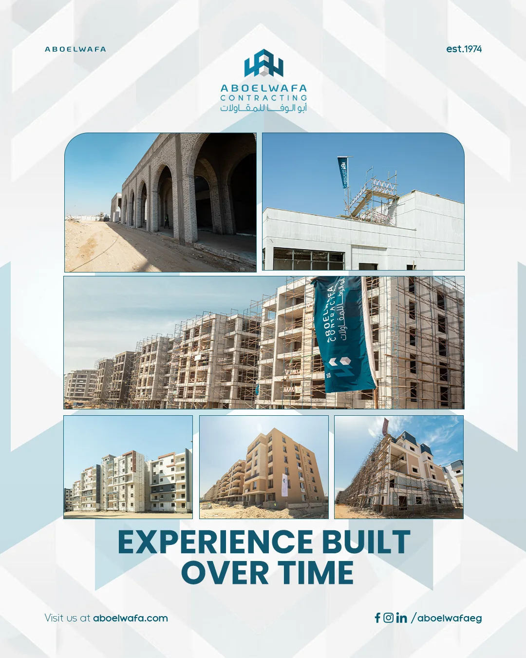 Aboelwafa Contracting: social media, design 11