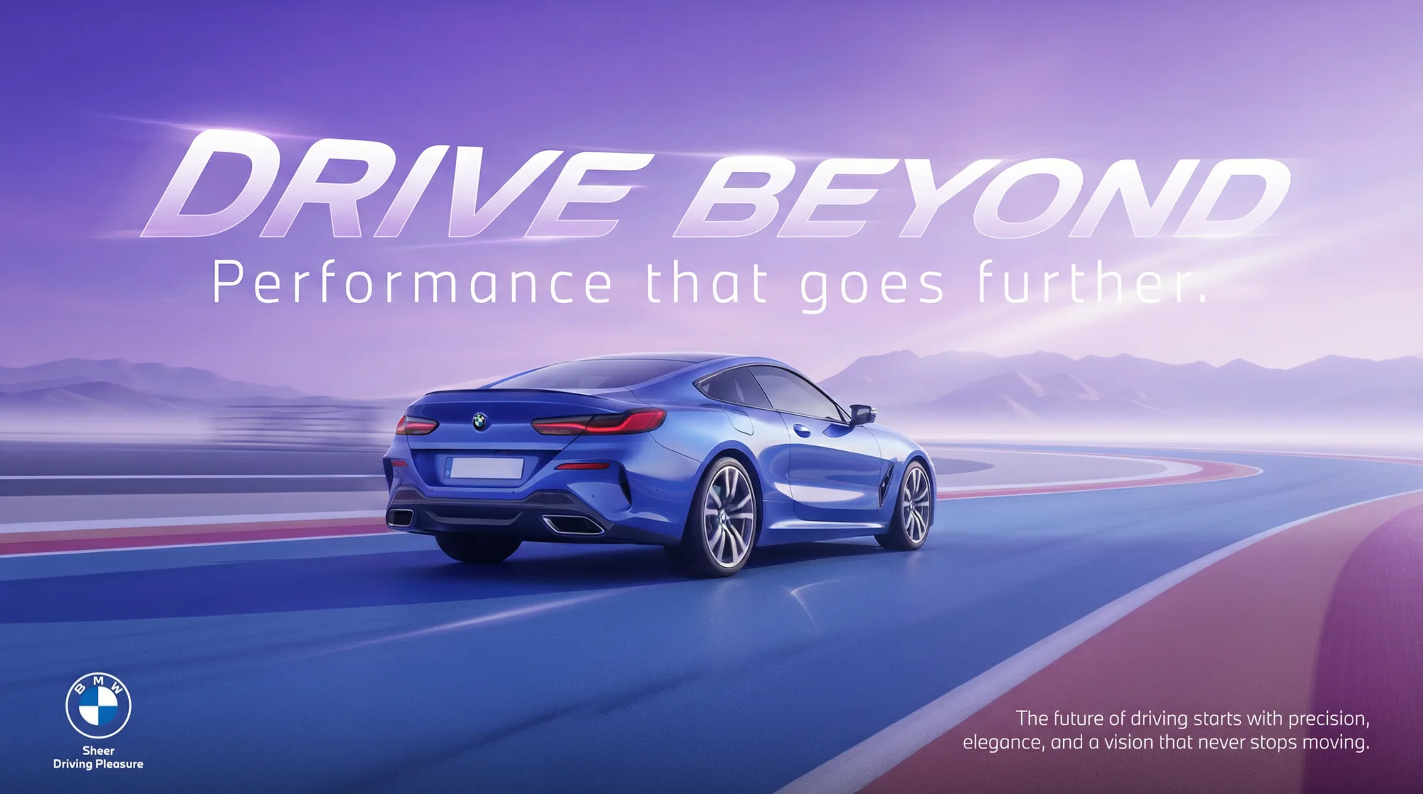 BMW 8 Series: automotive campaign, board 1