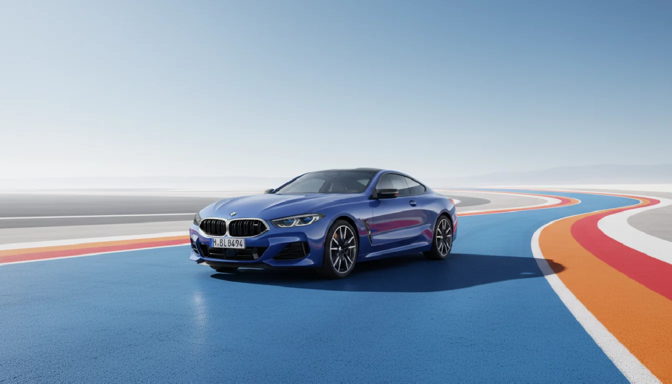 BMW 8 Series, raw layers before compositing