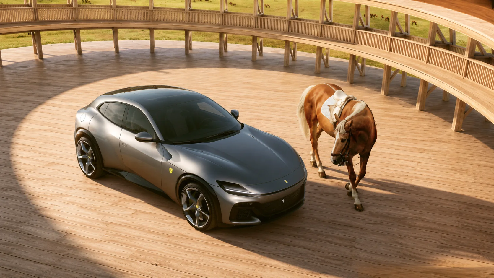 Ferrari Purosangue: automotive key visual, board 4