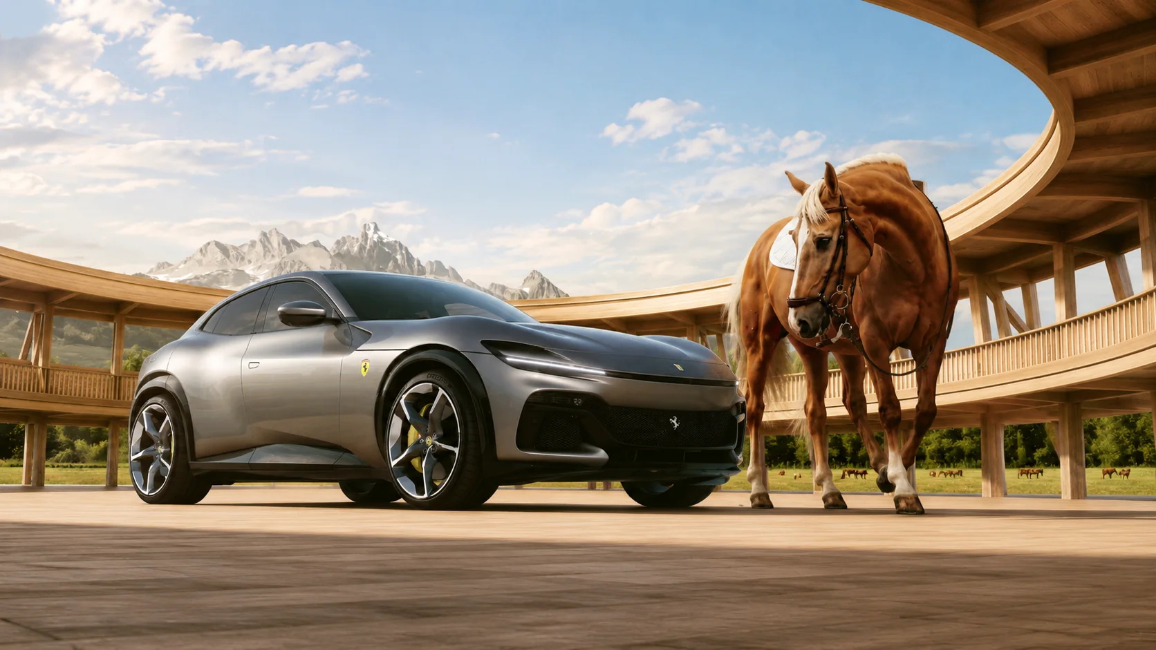 Ferrari Purosangue: automotive key visual, board 5