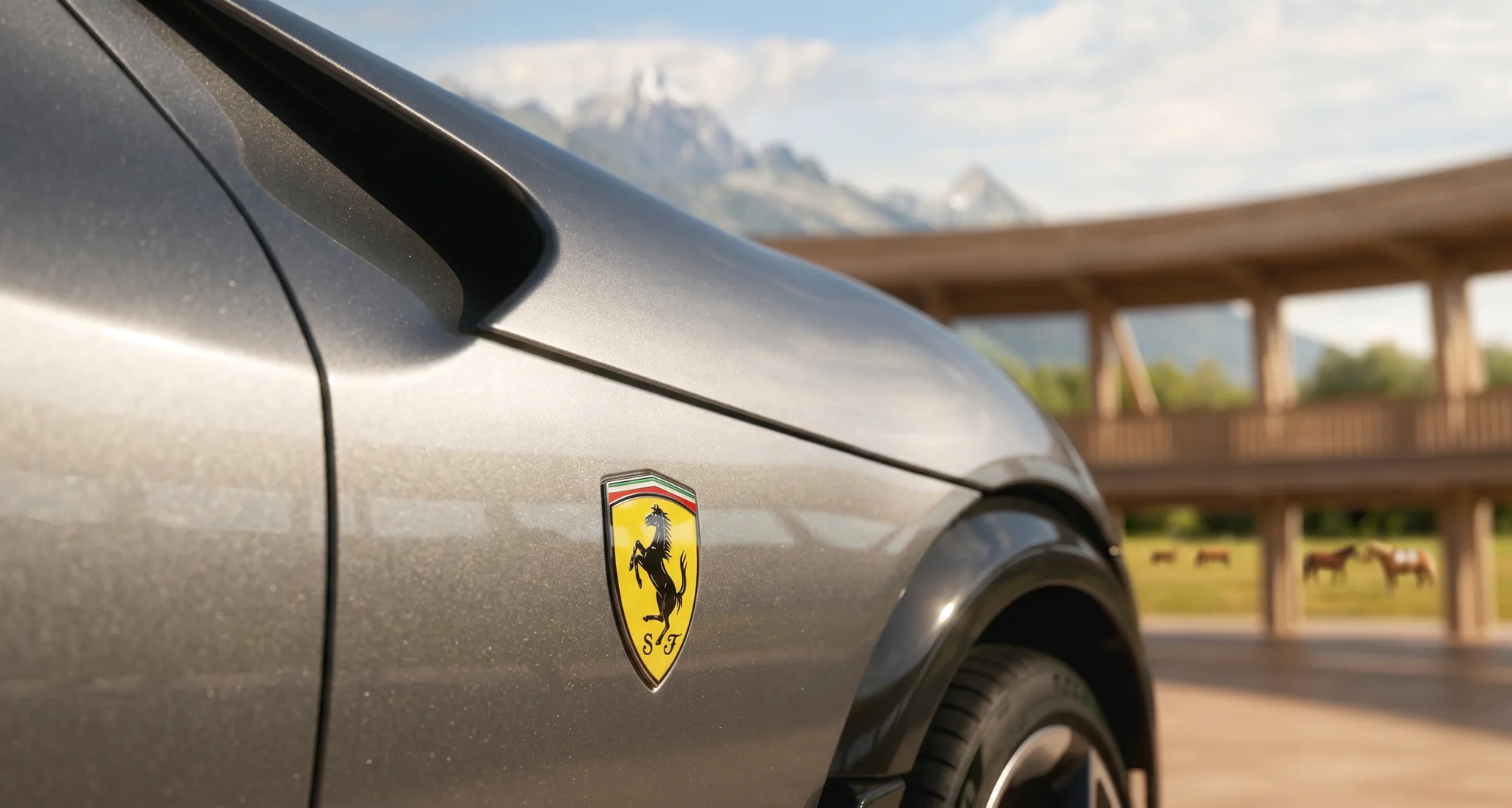 Ferrari Purosangue: automotive key visual, board 8