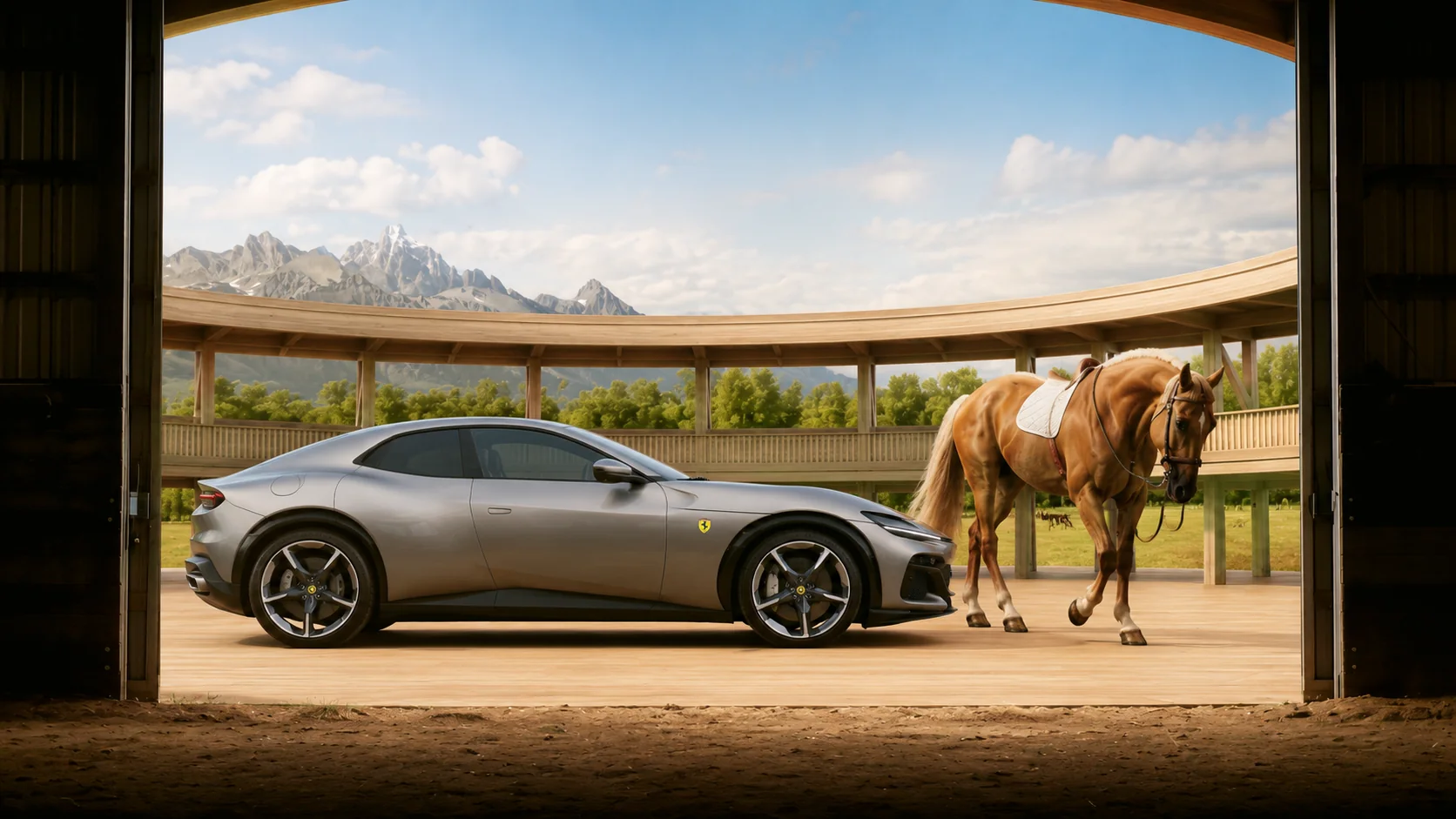 Ferrari Purosangue: automotive key visual, board 11