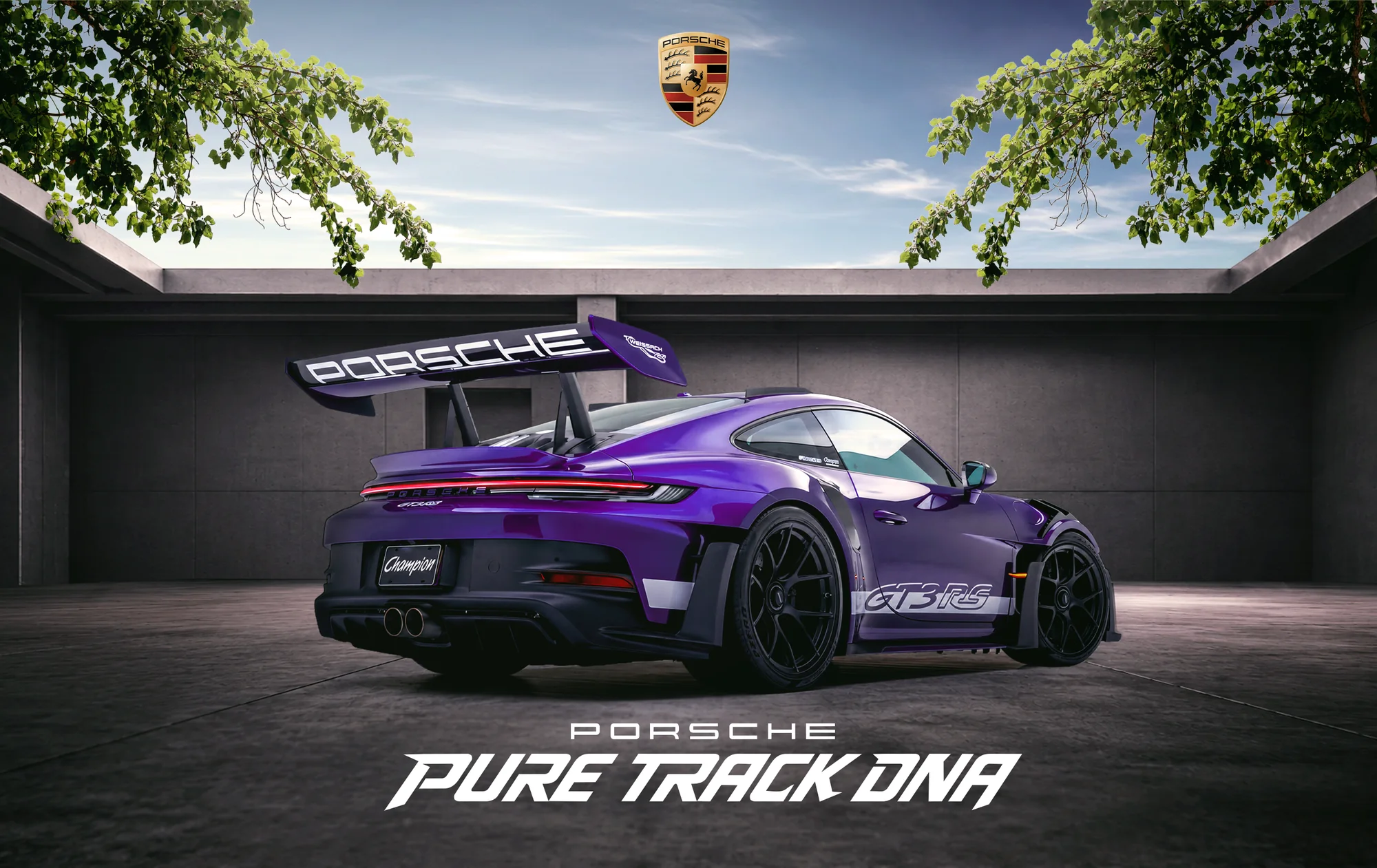 Porsche 911 GT3 RS: automotive key visual, board 1