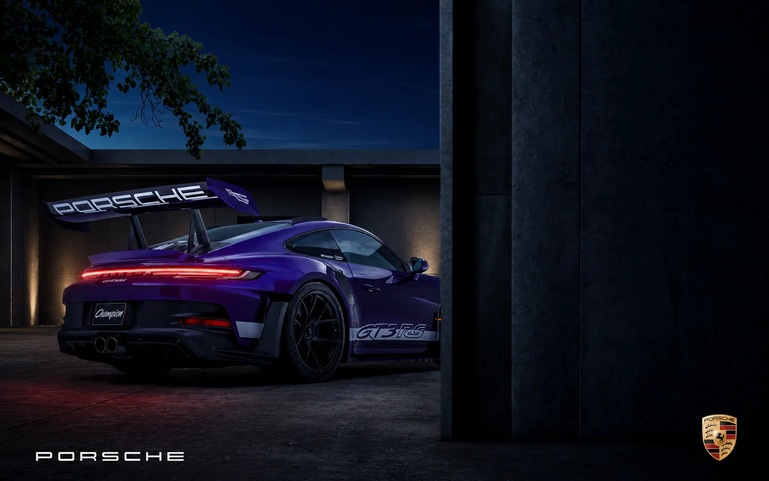 Porsche 911 GT3 RS: automotive key visual, board 6