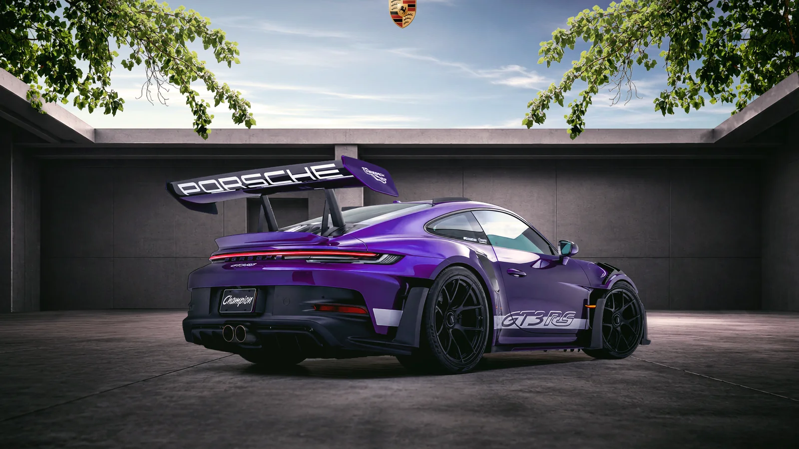 Porsche 911 GT3 RS: automotive key visual by Kilany Studio