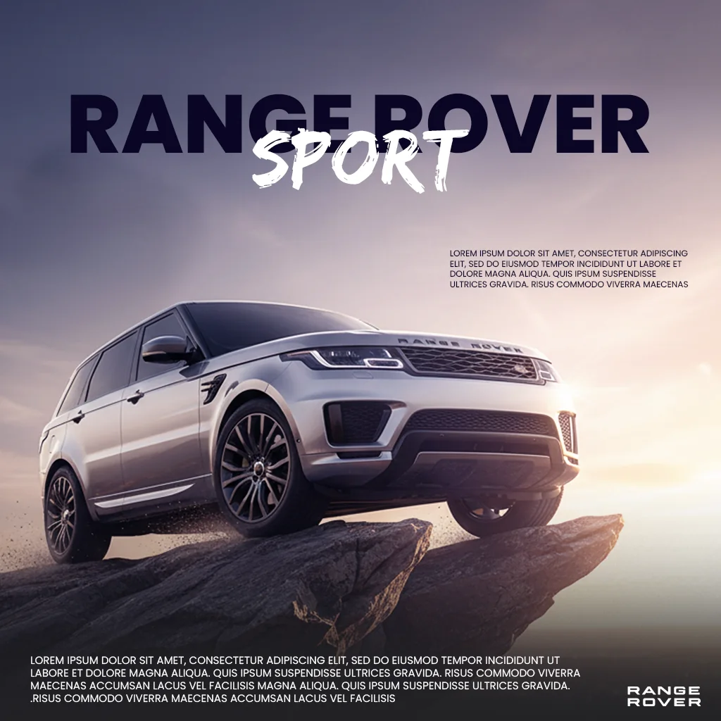 Range Rover Sport: automotive key visual, board 4